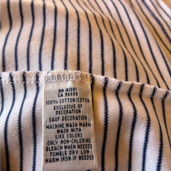 Ralph Lauren White with Navy Stripes Polo Dress with Pink Logo Size Large - Picture 7 of 7